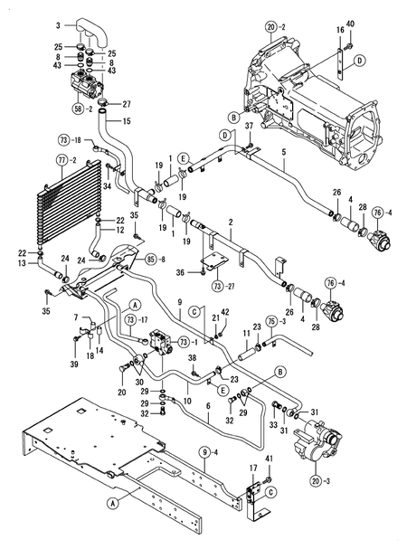 HYDRAULIC PIPING (T80)