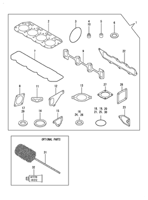 GASKET SET (4TNV88-DSA) GASKET SET (4TNV88-DSA)