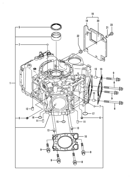 CYLINDER BLOCK (2V78R-CA) CYLINDER BLOCK (2V78R-CA)