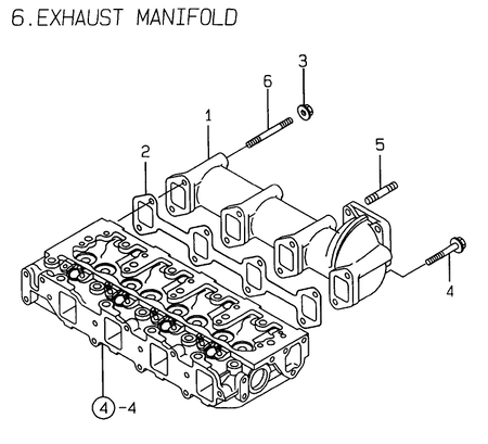 EXHAUST MANIFOLD (4TNE88-EMS)