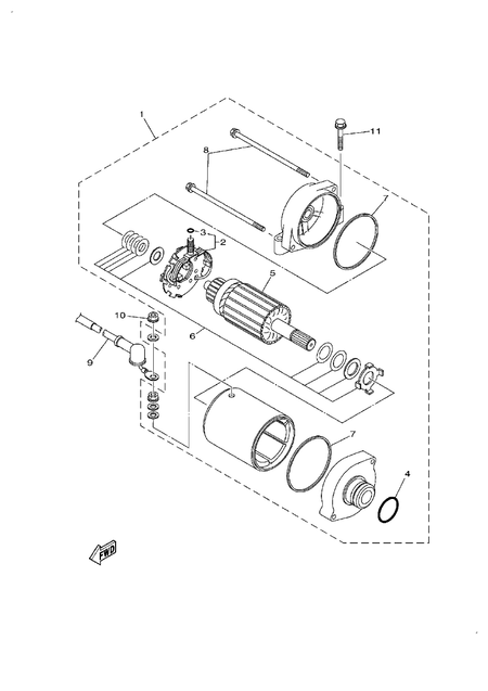 STARTING MOTOR (YU700G-RD(2022US))