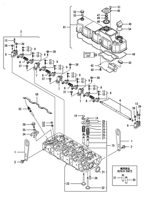 CYLINDER HEAD & BONNET (4TNV88-BDSA) CYLINDER HEAD & BONNET (4TNV88-BDSA)