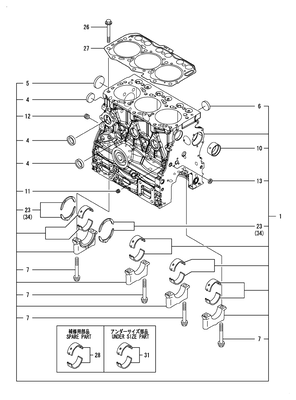 CYLINDER BLOCK (3TNV80F-NCUK)