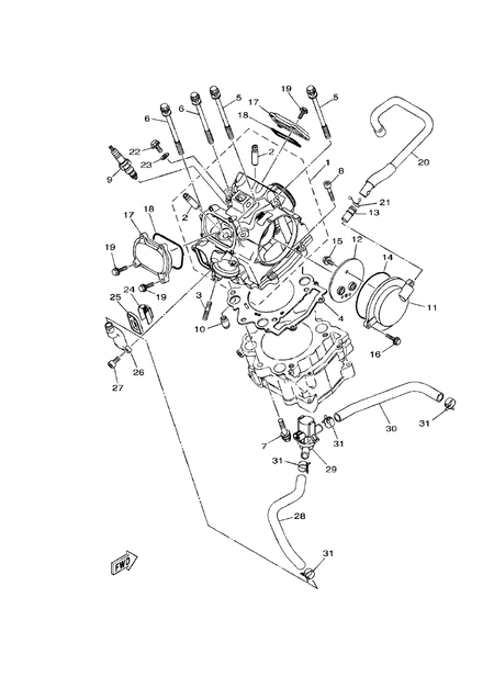 CYLINDER HEAD (YU700G(2019US))