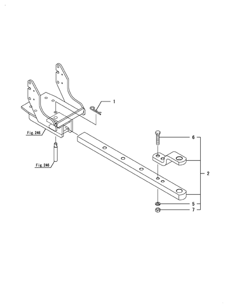 DRAWBAR HITCH (YM342A)