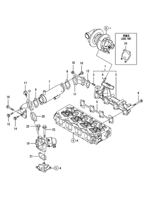 EXHAUST MANIFOLD (4TNV98T-ZGGE)