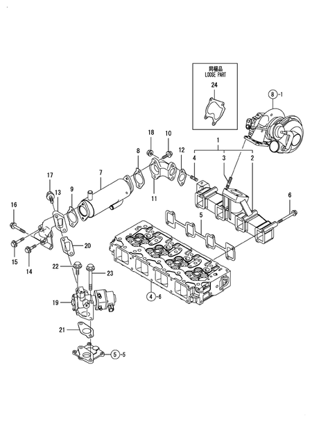 EXHAUST MANIFOLD (4TNV98T-ZSLY)