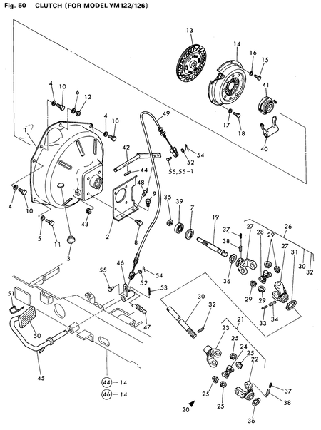 CLUTCH (FOR YM122/126) (YM126)