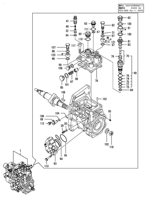 FUEL INJECTION PUMP(INNER PARTS) (4TNV98T-NSA) FUEL INJECTION PUMP(INNER PARTS) (4TNV98T-NSA)