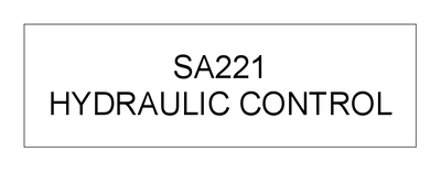 HYDRAULIC CONTROL (SA221)
