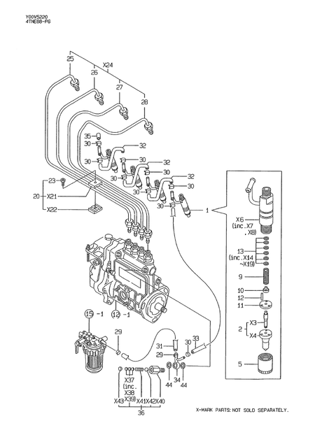 FUEL INJECTION VALVE (4TNE88-PG)