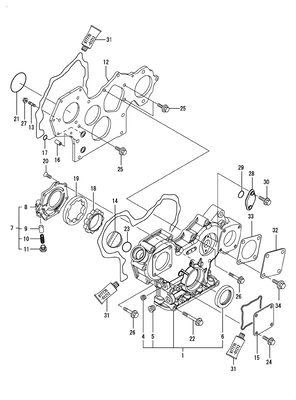 GEAR HOUSING (4TNV84T-DSA2) GEAR HOUSING (4TNV84T-DSA2)