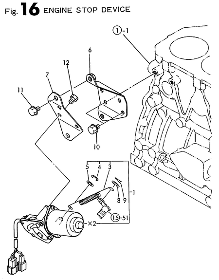 ENGINE STOP DEVICE (4TN82E-RNS)