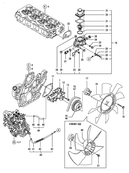 COOLING WATER SYSTEM (4TNV98T-NSA)