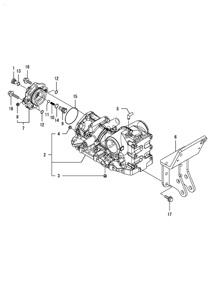 HYD.CYLINDER HOUSING (LX410(YANMAR))