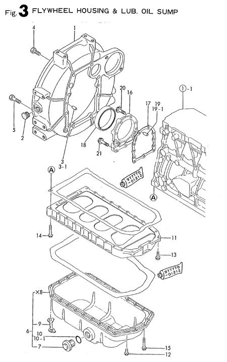 FLYWHEEL HOUSING & L.O. SUMP (4TN82L-RTGS)