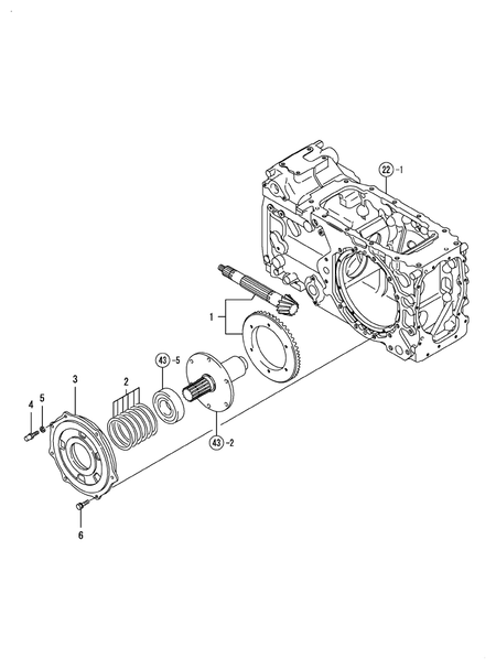 BRAKE BEVEL & DIFF. CARRIER (T80)
