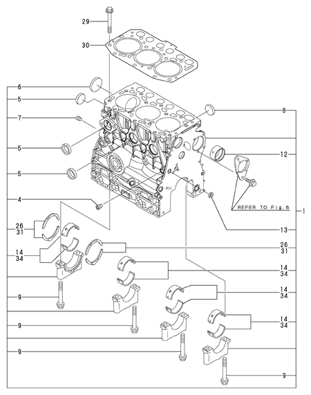 CYLINDER BLOCK (3TNV70-ASA)