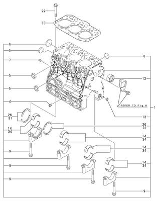 CYLINDER BLOCK (3TNV70-ASA) CYLINDER BLOCK (3TNV70-ASA)