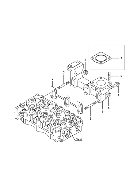 EXHAUST MANIFOLD (3TNM72-GGE)