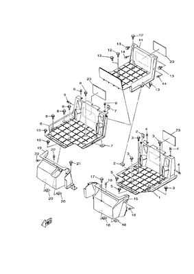 STAND & FOOTREST 2 (YU700G(2018US)) STAND & FOOTREST 2 (YU700G(2018US))