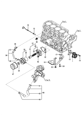 LUB. OIL SYSTEM (4TNV88C-KITL)