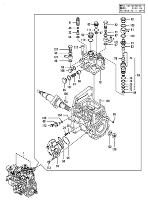 FUEL INJECTION PUMP(INNER PARTS) (4TNV98T-NSA) FUEL INJECTION PUMP(INNER PARTS) (4TNV98T-NSA)