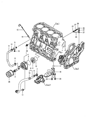 LUB. OIL SYSTEM (4TNV98C-NSA) LUB. OIL SYSTEM (4TNV98C-NSA)