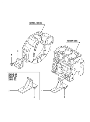 ENGINE FOOT (3TNV82A-DSA)