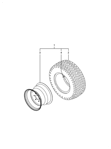 FRONT WHEEL TIRE R3G (LX410(YANMAR))