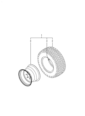 FRONT WHEEL TIRE R3G (LX410(YANMAR)) FRONT WHEEL TIRE R3G (LX410(YANMAR))