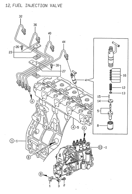 FUEL INJECTION VALVE (4TNE94-G1A)