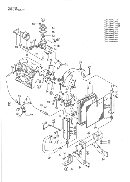 COOLING WATER SYSTEM (4TN82L-RP)