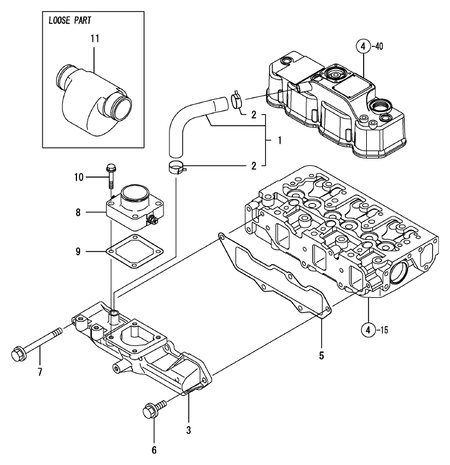 SUCTION MANIFOLD (3TNV88-NNS)