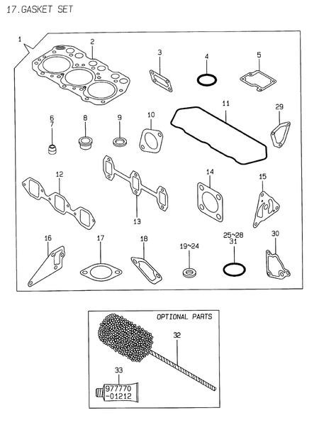 GASKET SET (3TNE74-ENSR3)