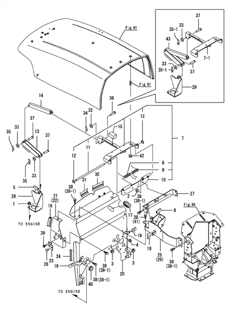 HOOD FRAME (EX3200(CCY))