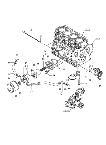 LUB. OIL SYSTEM (4TNV84T-BMDP) LUB. OIL SYSTEM (4TNV84T-BMDP)