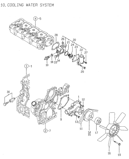 COOLING WATER SYSTEM (4TNE98-SA)