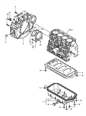 FLYWHEEL HOUSING & OIL SUMP (4TNV86CT-GGE) FLYWHEEL HOUSING & OIL SUMP (4TNV86CT-GGE)