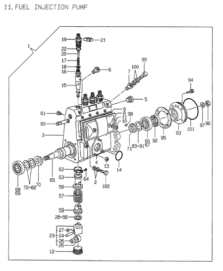 FUEL INJECTION PUMP (4TNE94-DBK) FUEL INJECTION PUMP (4TNE94-DBK)