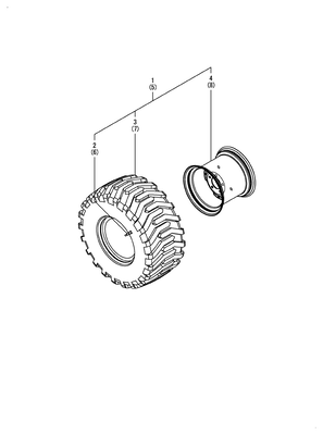 REAR WHEEL TIRE(R4) (SA221)