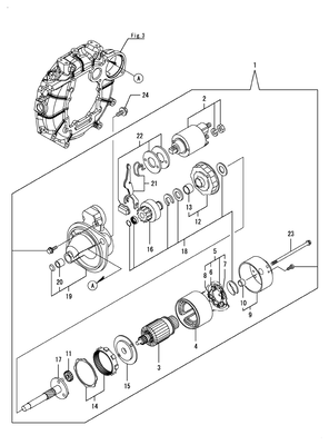 STARTER MOTOR (4TNV88C-KRNQ)