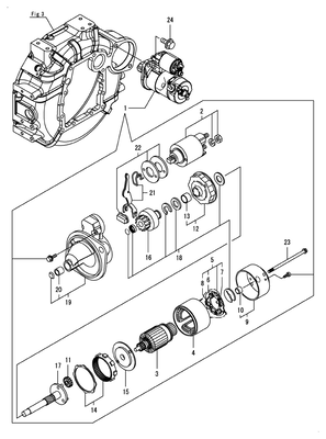 STARTER MOTOR (4TNV86CT-GGE) STARTER MOTOR (4TNV86CT-GGE)