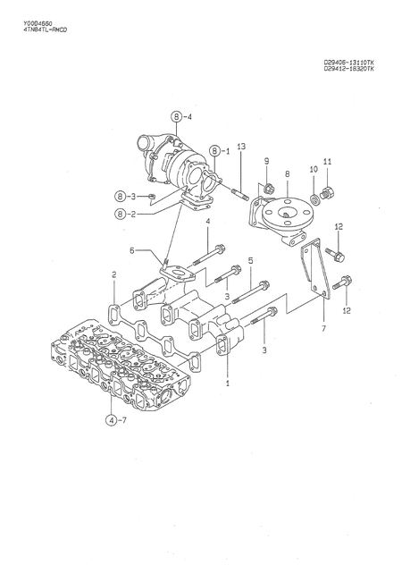 EXHAUST MANIFOLD (4TN84TL-RMCD)