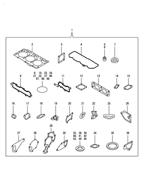 GASKET SET (3TNV86CT-DYEM) GASKET SET (3TNV86CT-DYEM)