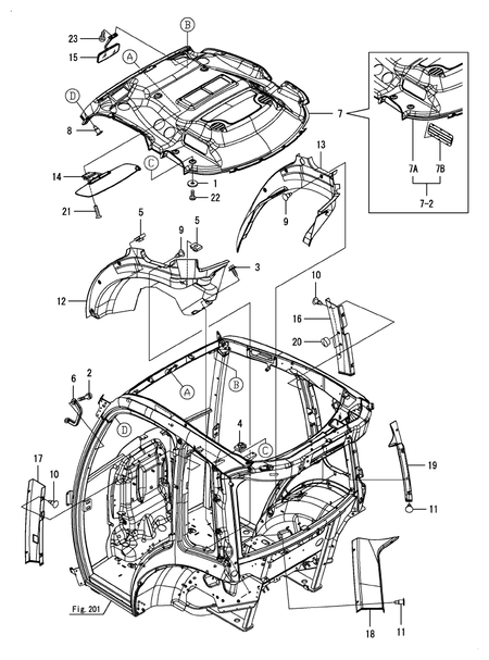 INTERIORS (YT357AJ,Y(100001-)