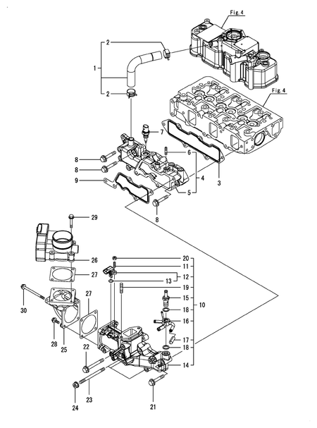 SUCTION MANIFOLD (3TNV88C-KRNSQ)