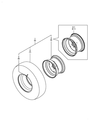 REAR WHEEL TIRE(R4) (SA324)