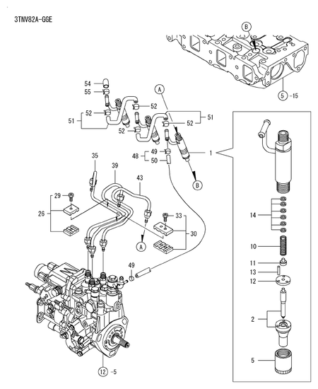 FUEL INJECTION VALVE (3TNV82A-DSA)
