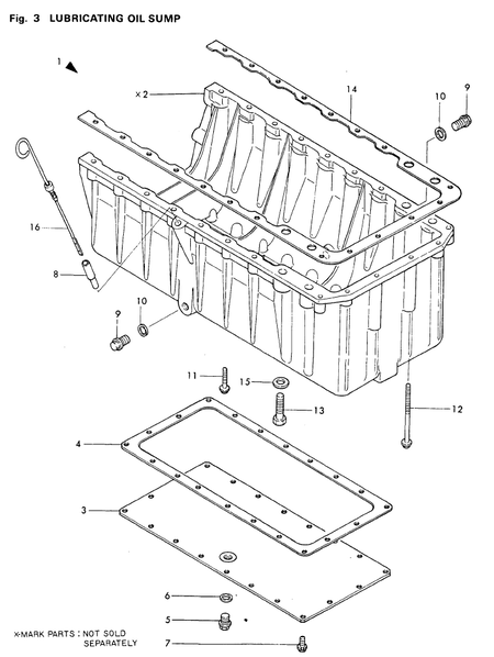LUBRICATING OIL SUMP (4T112TLE-PP)